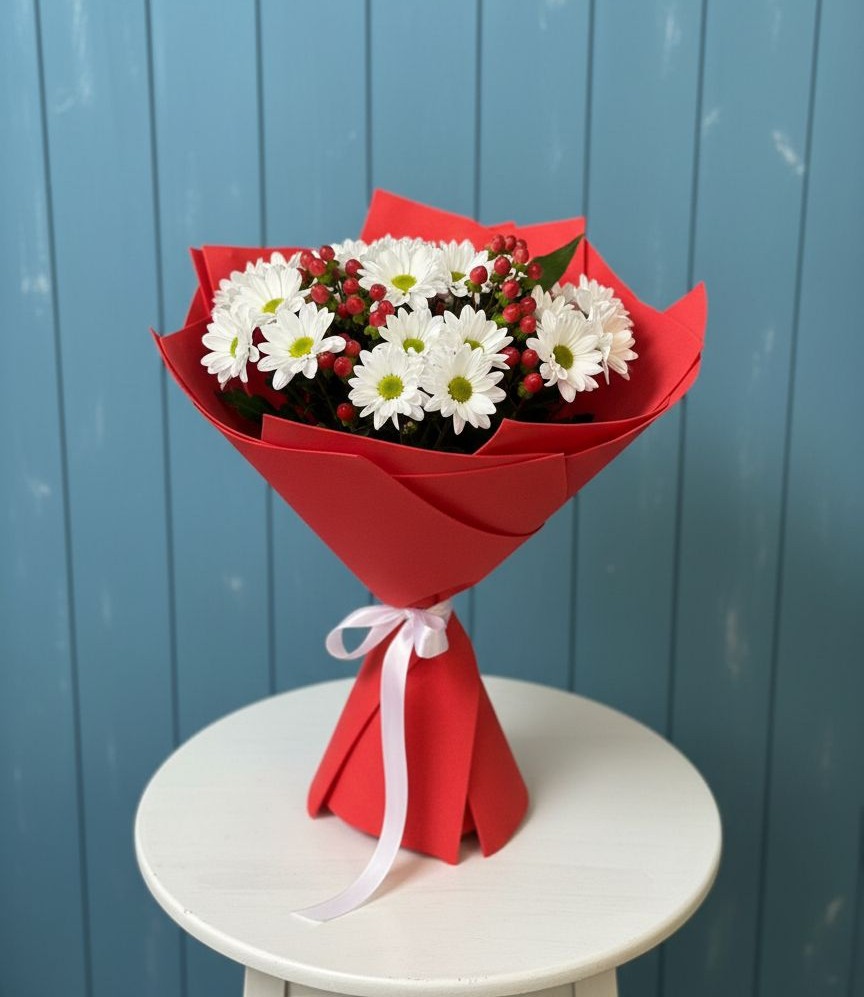 Букет цветов из: Хризантемы в Курорт-Дарасун