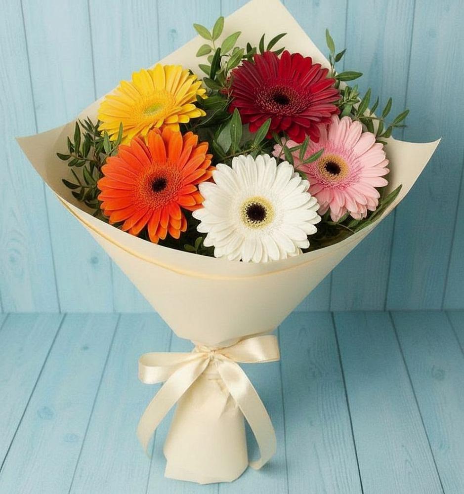 Букет цветов из: Герберы в Курорт-Дарасун