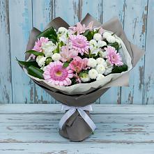 Букет цветов из:  Герберы, Альстромерии и Хризантемы #REPLACE_PRED# Курорт-Дарасун