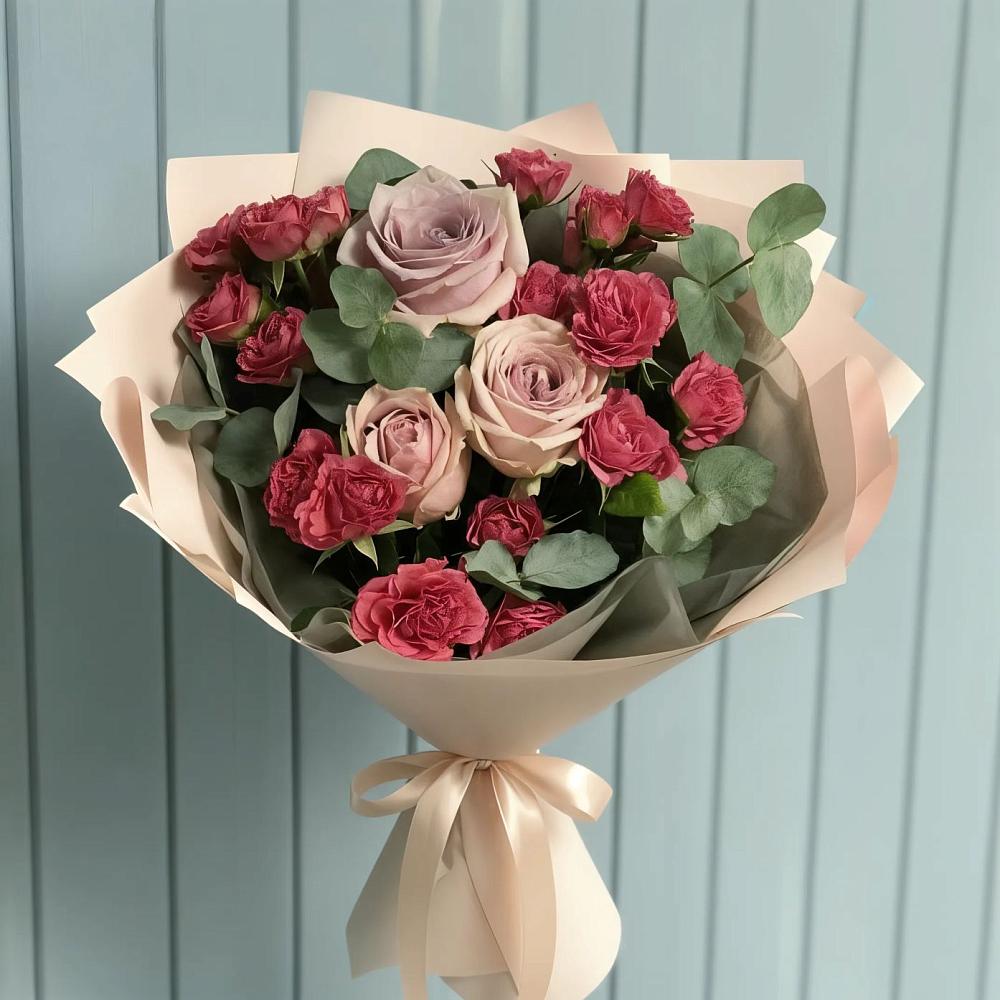 Букет цветов из: Гвоздики и Розы в Курорт-Дарасун