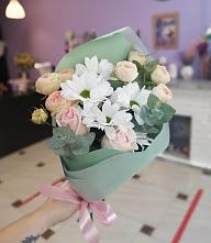 Букет милый в Курорт-Дарасун Букет цветов из: Хризантемы и Розы в Курорт-Дарасун