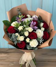 Букет цветов из:  Розы и Альстромерии в Курорт-Дарасун