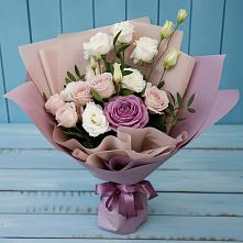 Букет цветов из:  Розы и Лизиантусы в Курорт-Дарасун