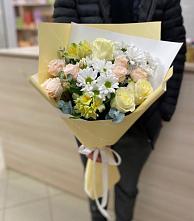 Букет цветов из:  Альстромерии, Розы и Хризантемы #REPLACE_PRED# Курорт-Дарасун