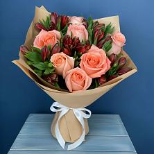 Букет цветов из:  Розы и Альстромерии в Курорт-Дарасун