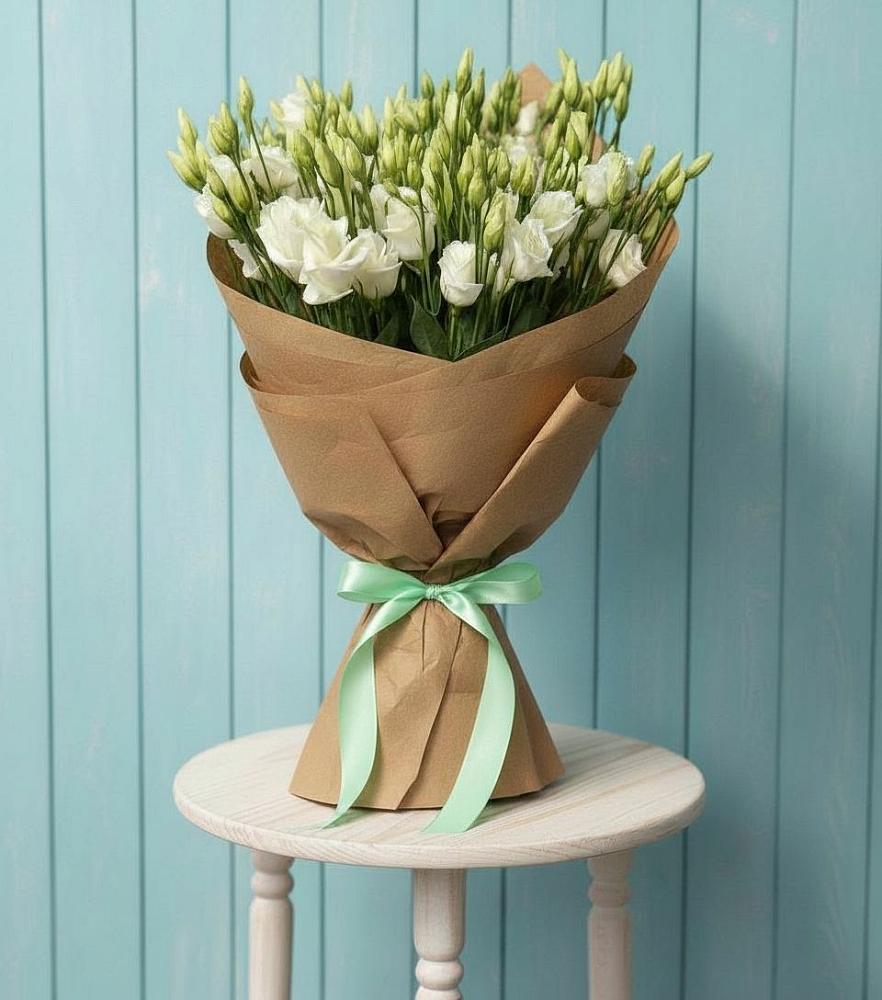 Букет цветов из: Лизиантусы в Курорт-Дарасун