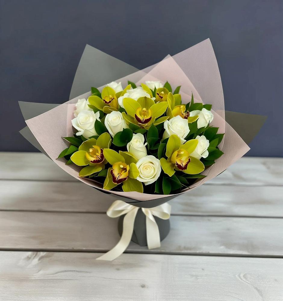 Букет цветов из: Орхидеи и Розы в Курорт-Дарасун