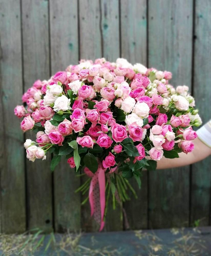 Букет Розовые кустовые розы Натали и Лав Лидия в Курорт-Дарасун