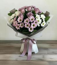 Букет цветов из:  Хризантемы и Розы #REPLACE_PRED# Курорт-Дарасун