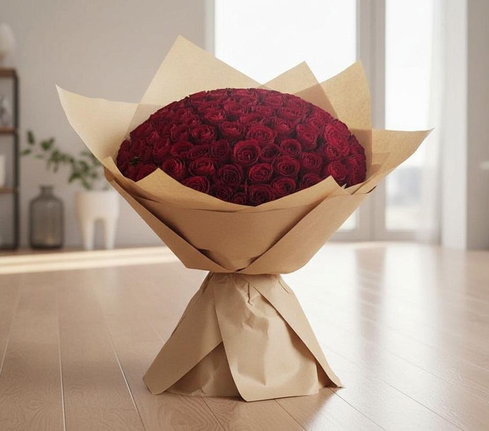 Букет 101 Красная роза в Курорт-Дарасун