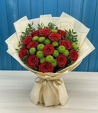 Букет цветов из:  Розы и Хризантемы в Курорт-Дарасун