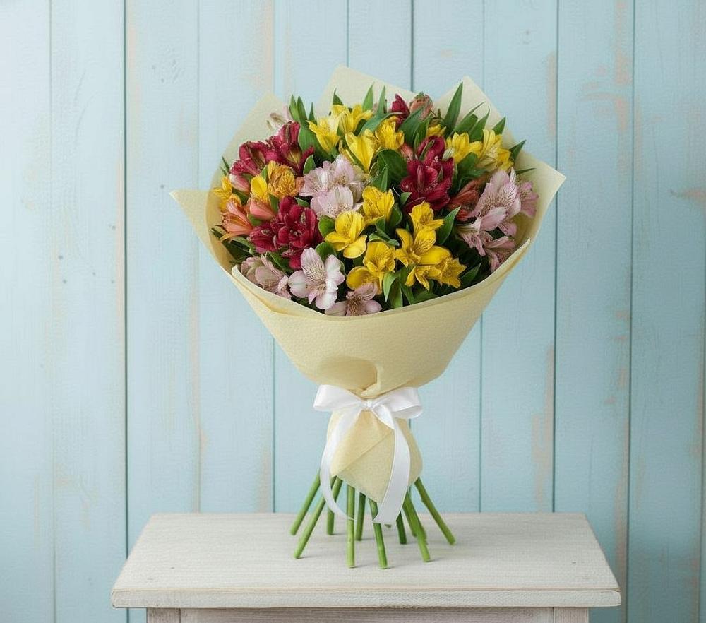 Букет цветов из: Альстромерии в Курорт-Дарасун