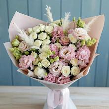 Букет цветов из:  Альстромерии и Розы в Курорт-Дарасун